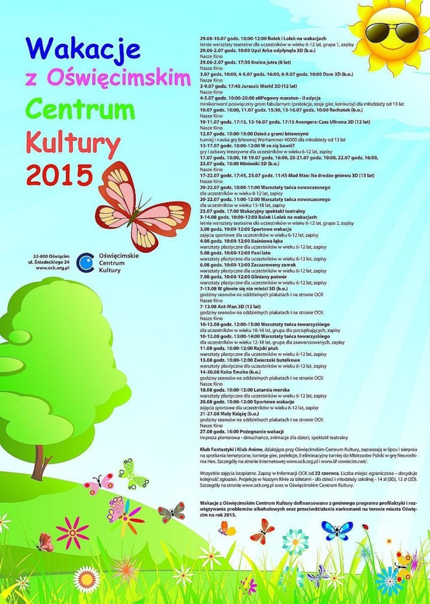 Wakacje z Oświęcimskim Centrum Kultury 2015
