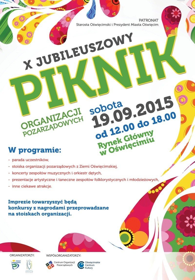 Zapraszamy na Piknik Organizacji Pozarządowych