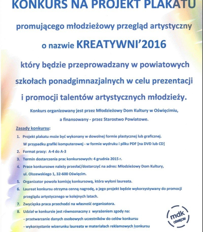 Zrób projekt – wygraj nagrodę, czyli KREATYWNI’2016