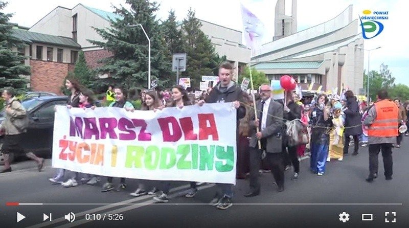 „MARSZ DLA ŻYCIA I RODZINY” w Oświęcimiu