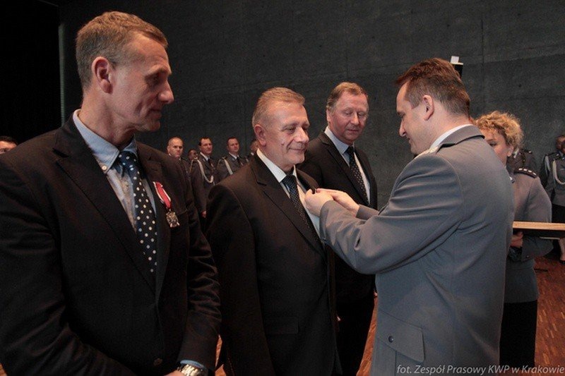 Starosta oświęcimski wyróżniony przez Komendanta Wojewódzkiego Policji