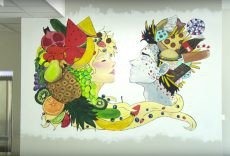Prace młodzieży zdobią nową stołówkę