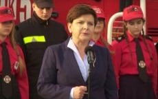 Premier Beata Szydło na obchodach Dnia Strażaka w Skidziniu