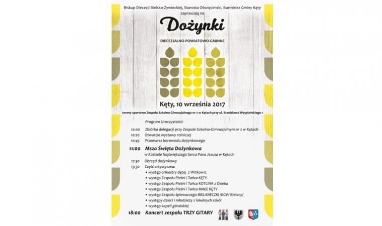 Zapraszamy na Dożynki Diecezjalno-Powiatowo-Gminne w Kętach