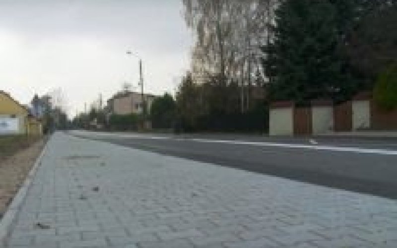 Odbiór chodnika przy ul. Grojeckiej w Zaborzu