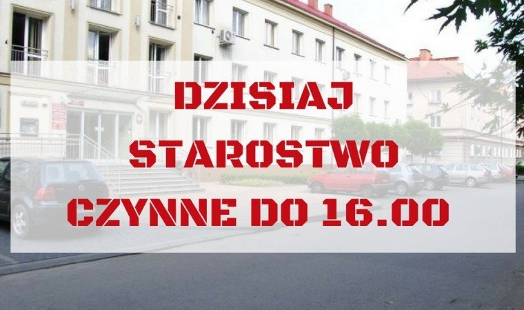 Skrócony czas pracy urzędu do 16.00