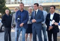 Wizyta ministra sportu Witolda Bańki w Oświęcimiu