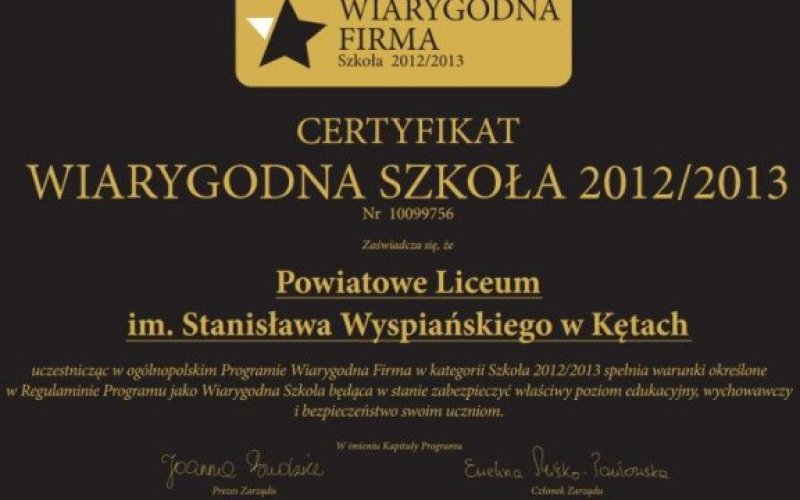 Wyspian Liderem Wiarygodności