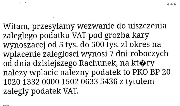 Urząd Skarbowy przestrzega przed fałszywymi mailami