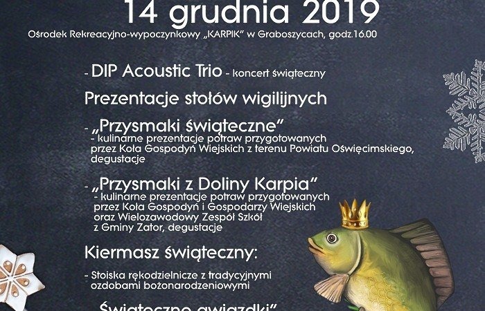 Powiatowy Przegląd Stołów Wigilijnych w Graboszycach. Z zatorskim karpiem w głównej roli