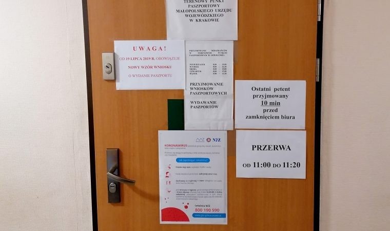 Od 16 marca nieczynne Terenowe Punkty Paszportowe