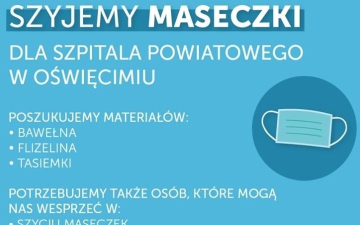 Harcerze zachęcają do szycia maseczek dla Szpitala Powiatowego