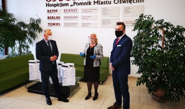 Piękny gest władz Powiatu dla oświęcimskiego hospicjum