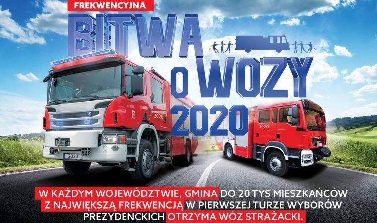 Idź na wybory! Samochody strażackie dla gmin o najwyższej frekwencji wyborczej