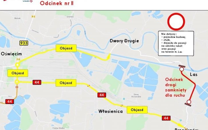 Kolejne utrudnienia w ruchu w związku z modernizacją drogi powiatowej w Gminie Przeciszów