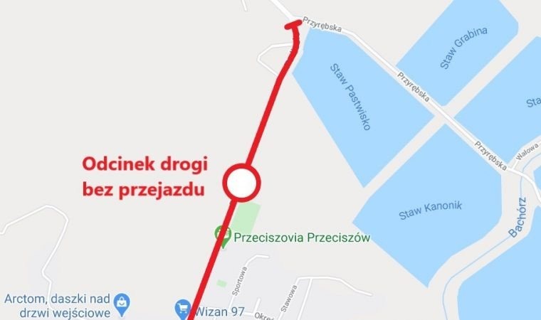 Od jutra nieprzejezdny odcinek drogi w Przeciszowie