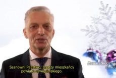 Życzenia świąteczno-noworoczne zarządu powiatu dla mieszkańców