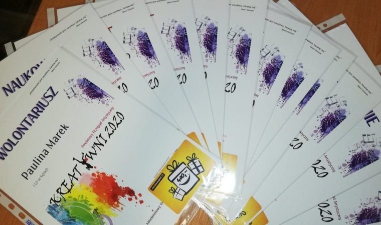 Podsumowanie Powiatowego Przeglądu Artystycznego “Kreatywni 2020”