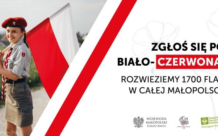 Harcerze w akcji. 1700 flag na 17. rocznicę Święta Flagi RP
