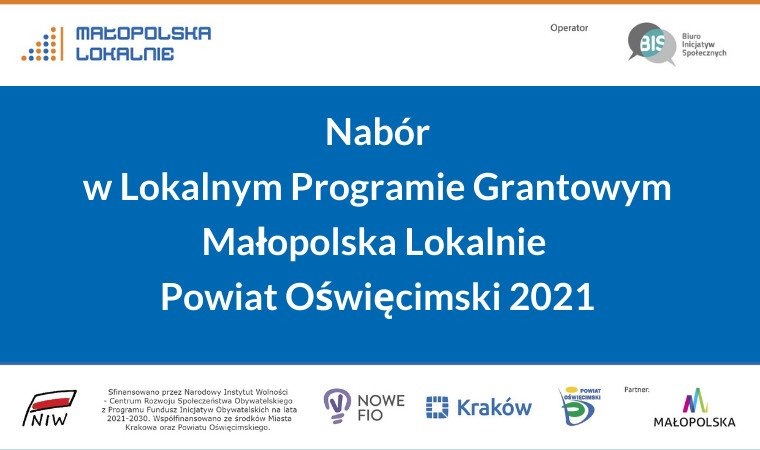 Lokalny Program Grantowy FIO Małopolska Lokalnie Powiat Oświęcimski