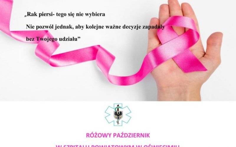 Różowy październik w Szpitalu Powiatowym w Oświęcimiu