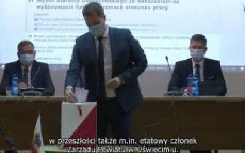 Nowy starosta chce kontynuować styl pracy swojego poprzednika