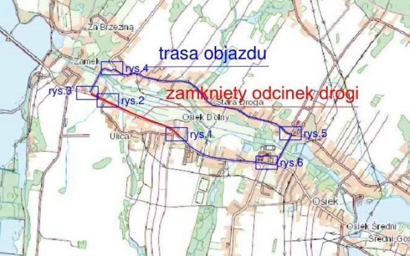 Od 3 listopada zamknięty odcinek drogi powiatowej (ul. Główna) w Osieku