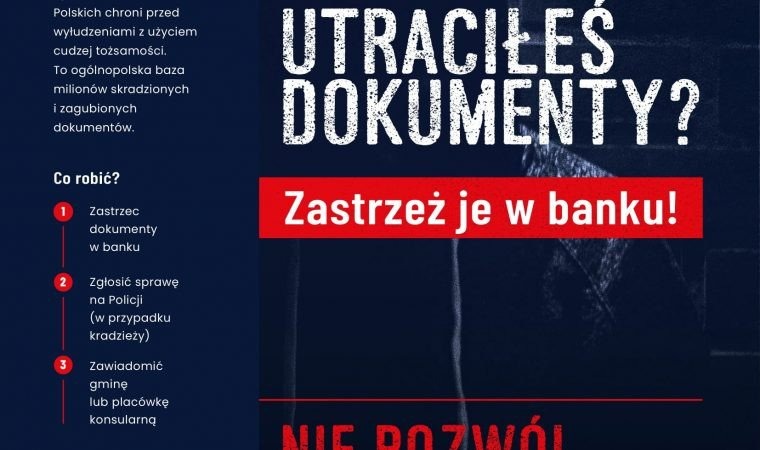 Co zrobić w przypadku utraty dokumentów? Nie pozwól ukraść swojej tożsamości
