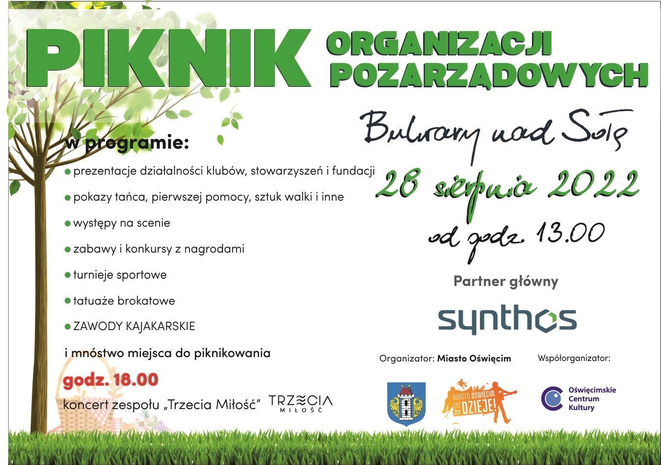 Zapraszamy na XIV Piknik Organizacji Pozarządowych w Oświęcimiu