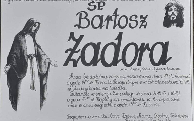 Zmarł Bartek Zadora