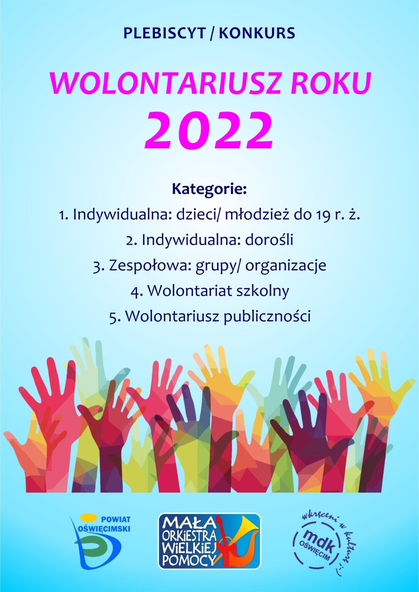 WOLONTARIUSZ ROKU 2022. Na zgłoszenia czekamy do 9 grudnia