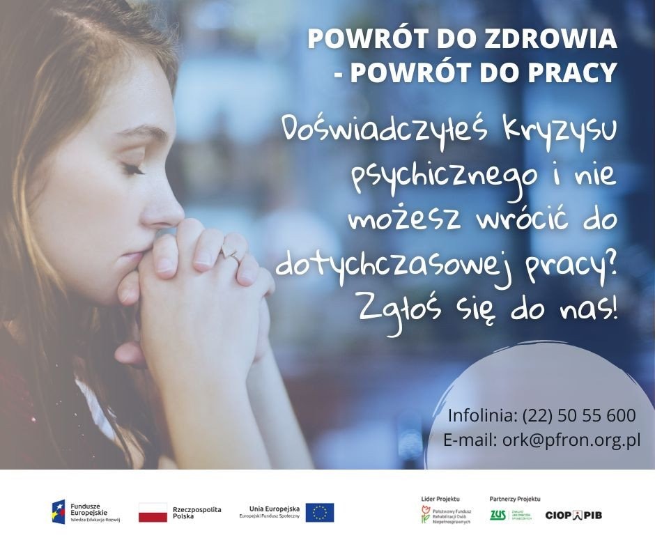 Powrót do zdrowia i do pracy po kryzysie psychicznym