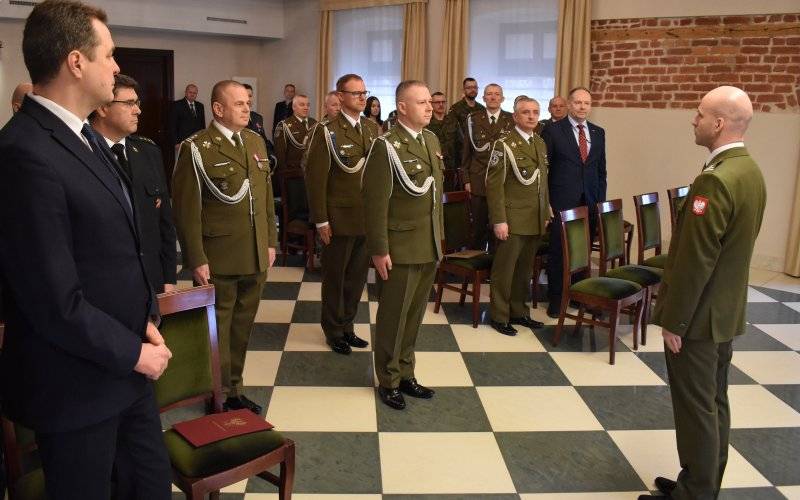 Pożegnanie szefa Wojskowego Centrum Rekrutacji w Oświęcimiu