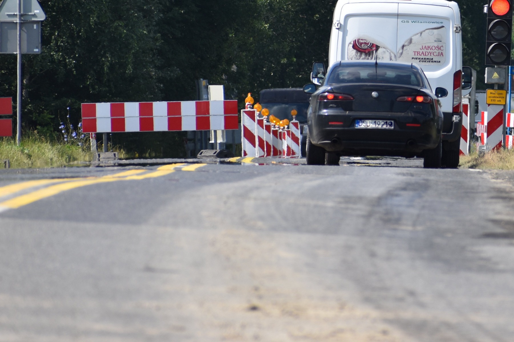 Utrudnienia na ul. Kongresowej w Zatorze