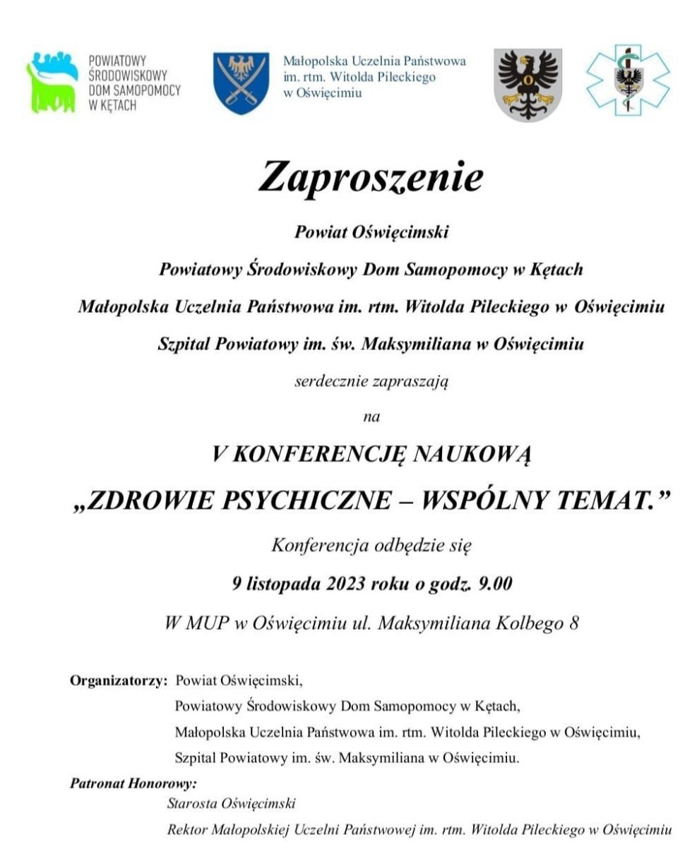 Problemy psychiczne młodych ludzi tematem konferencji na oświęcimskiej uczelni