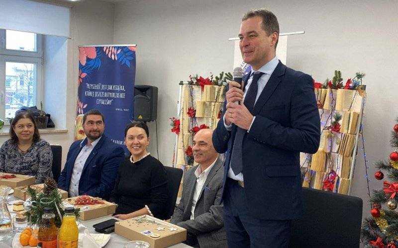 Spotkanie opłatkowe u niewidomych