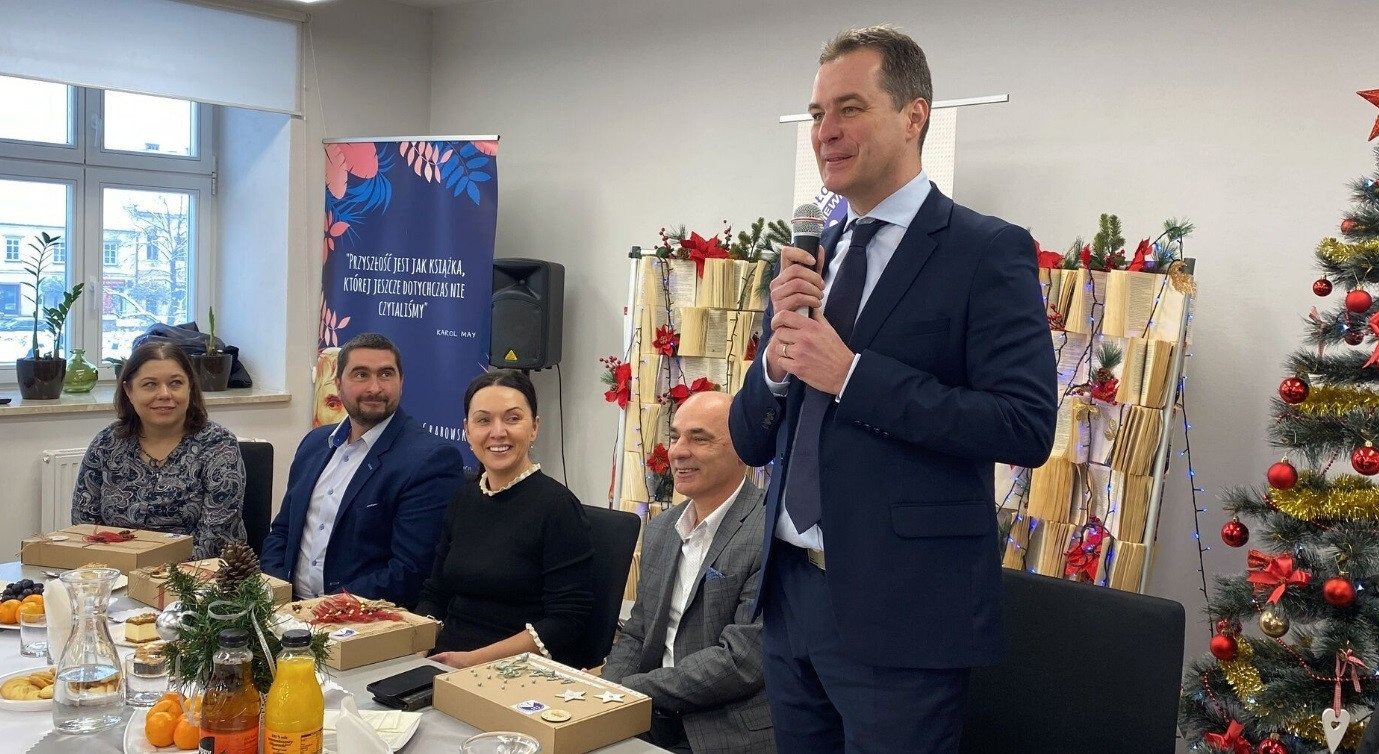 Spotkanie opłatkowe u niewidomych