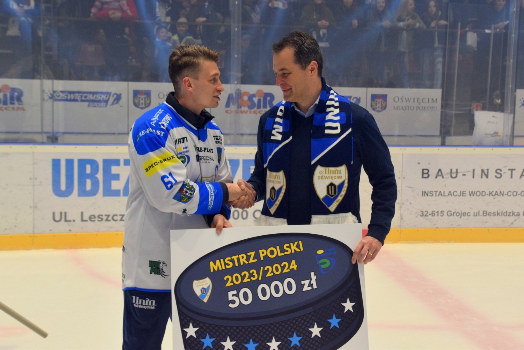 Spotkanie z mistrzami w oświęcimskiej hali lodowej