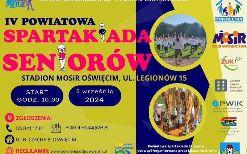 Seniorzy, szykujcie formę! Zbliża się IV Powiatowa Spartakiada Seniorów