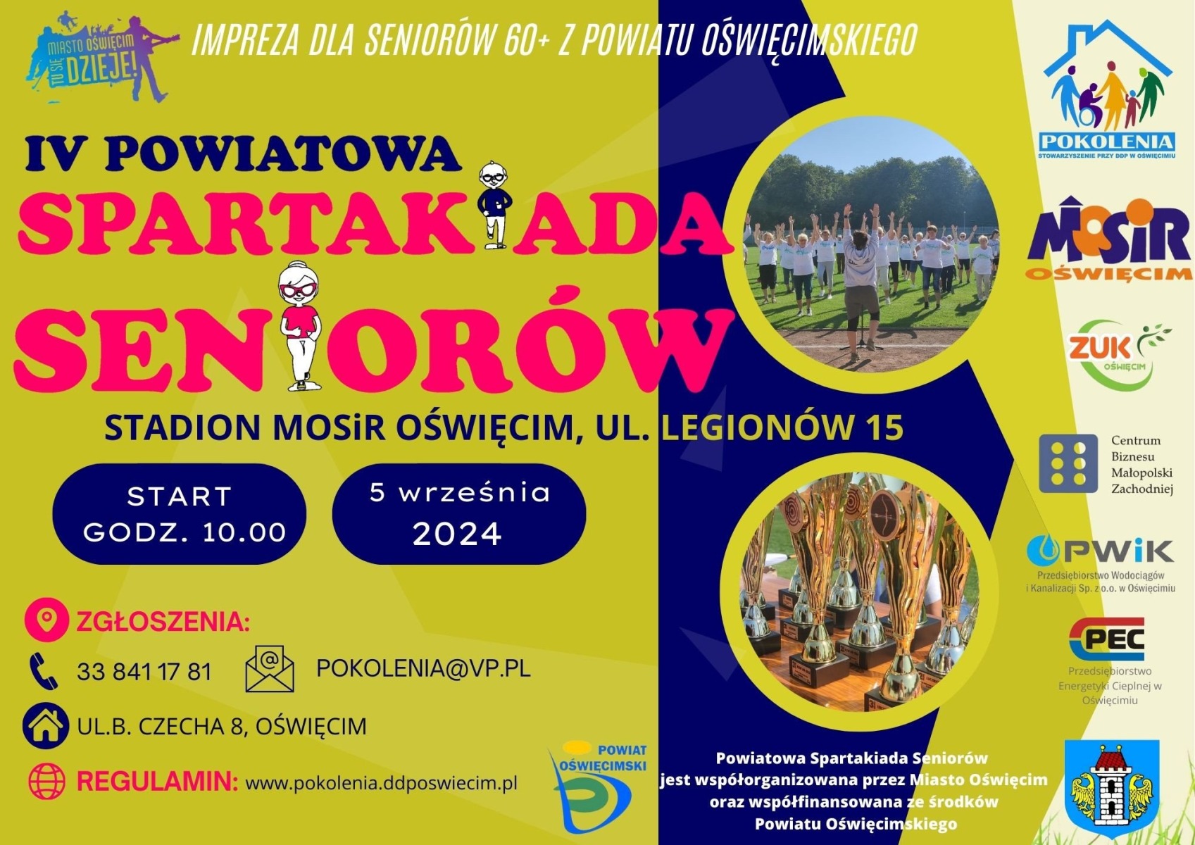 Seniorzy, szykujcie formę! Zbliża się IV Powiatowa Spartakiada Seniorów