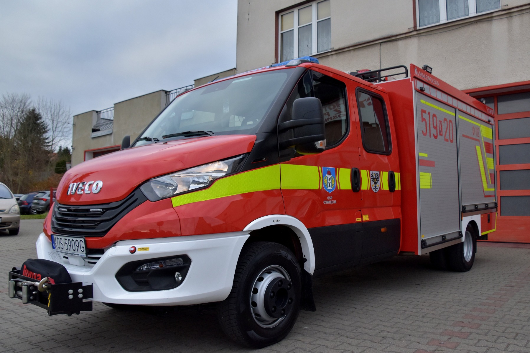 Strażacy z Oświęcimia podziękowali za pomoc w zakupie nowego pojazdu