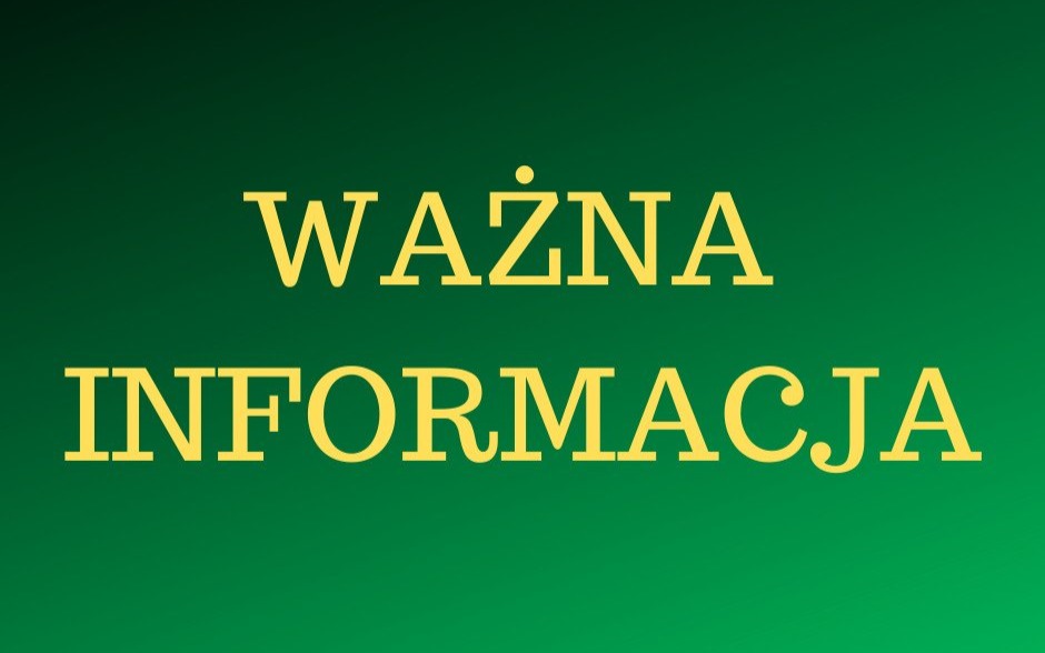 Ważne informacje dla organizacji pozarządowych