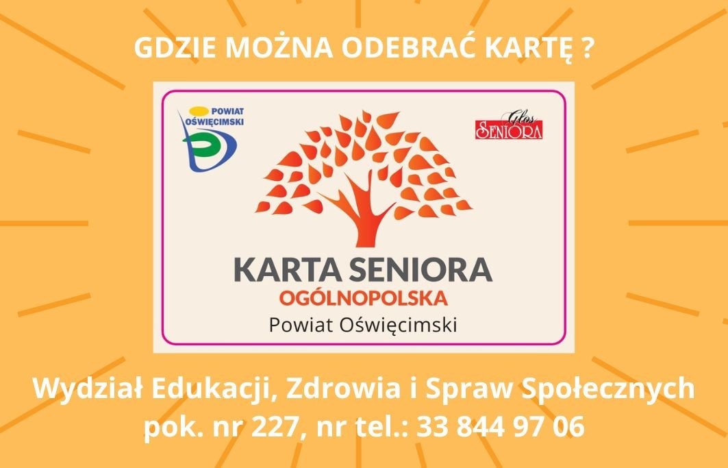Ogólnopolska Karta Seniora Powiatu Oświęcimskiego