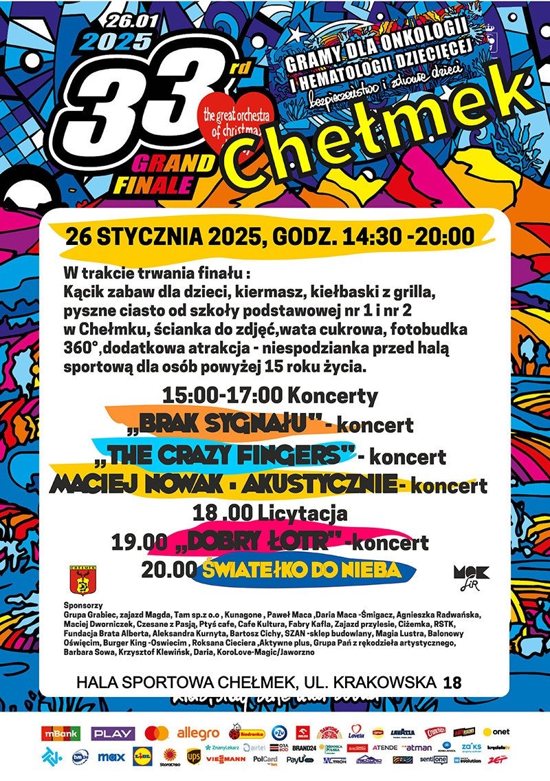 Gramy na zdrowie! 33. Finał WOŚP w naszym powiecie