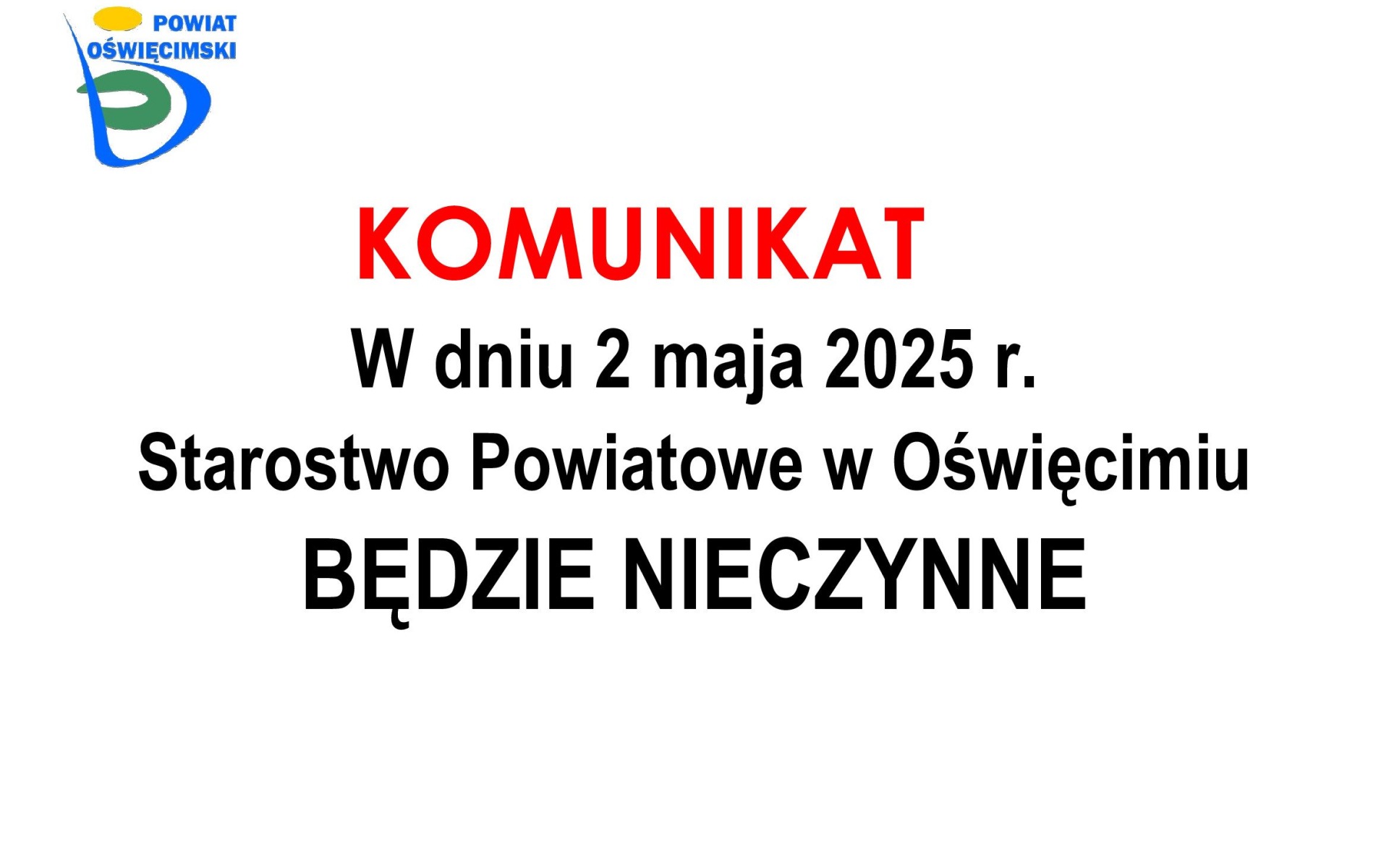 Informacja dla mieszkańców