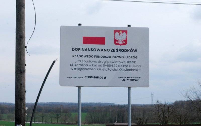 Przebudowano drogę powiatową w Osieku