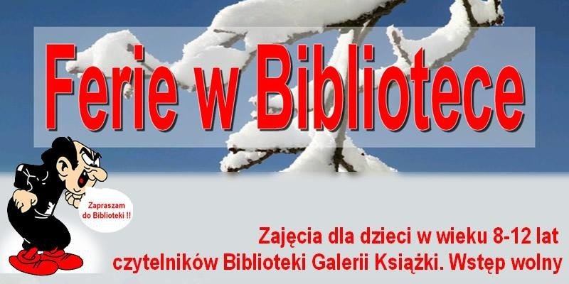 Oświęcim - brak planów na ferie? Przyjdź do biblioteki