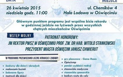 Zapraszamy na wspólne bicie rekordów na Hali Lodowej - 26 kwiecień