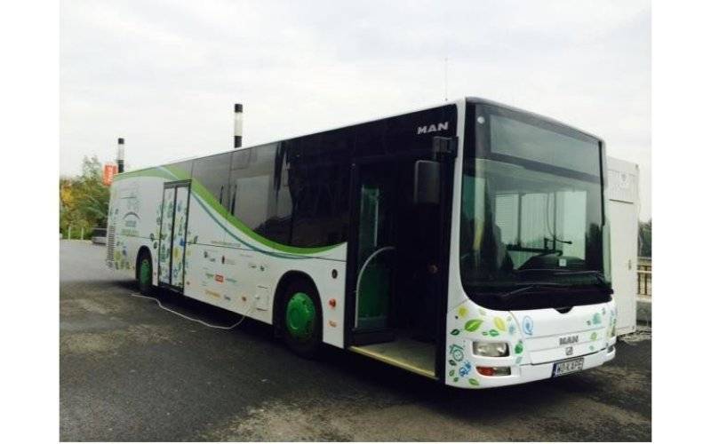 Autobus energetyczny na oświęcimskim rynku