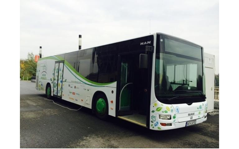 Autobus energetyczny na oświęcimskim rynku